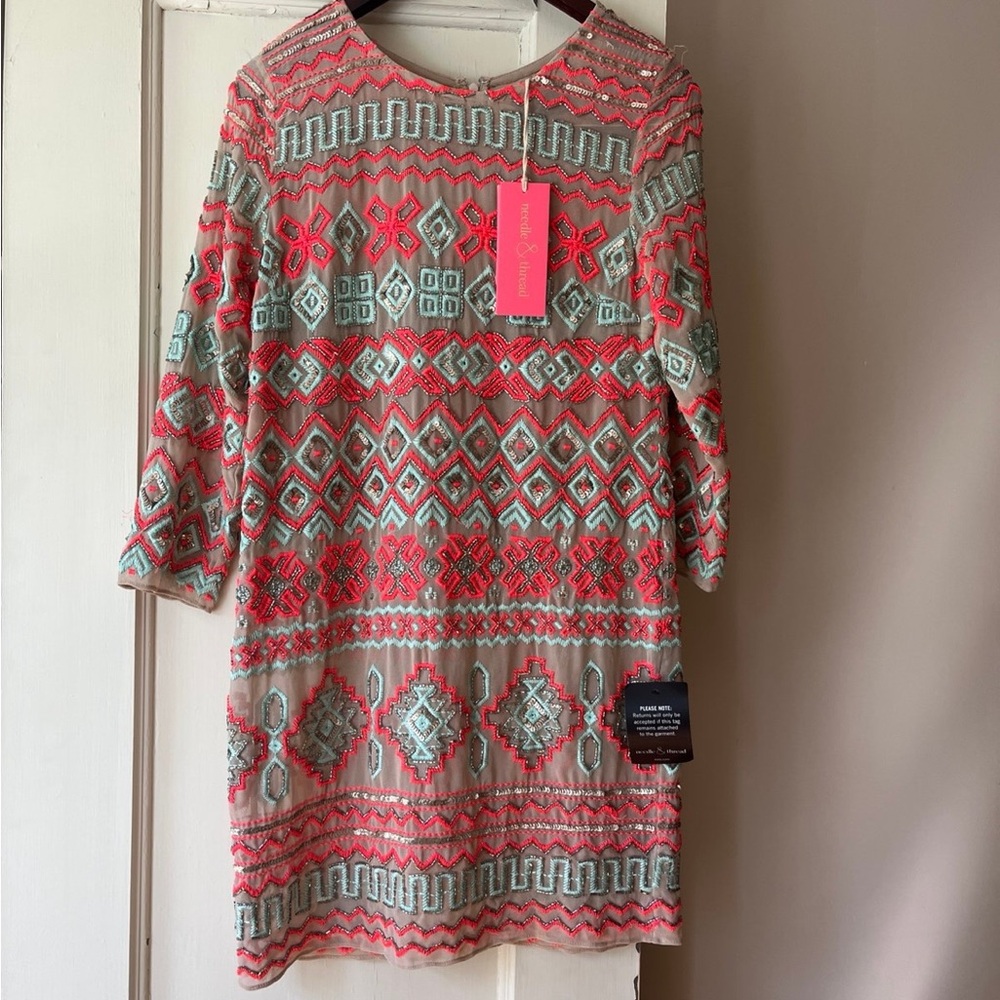 Needle & Thread NWT New Sequin Dress 6